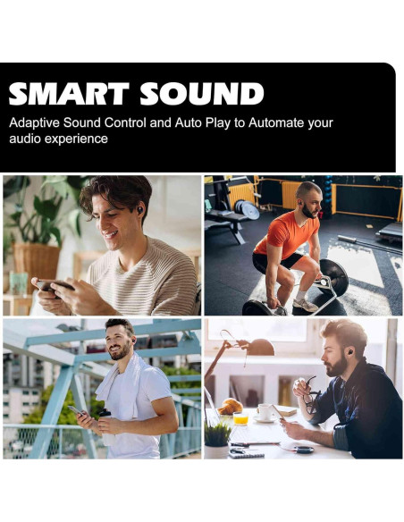 Auriculares Inalámbricos UrbanX Bluetooth 5.2 IPX5 Negro