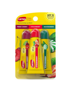 Carmex Bálsamo Labial Hidratante SPF 15 Paquete de 3 Sabores