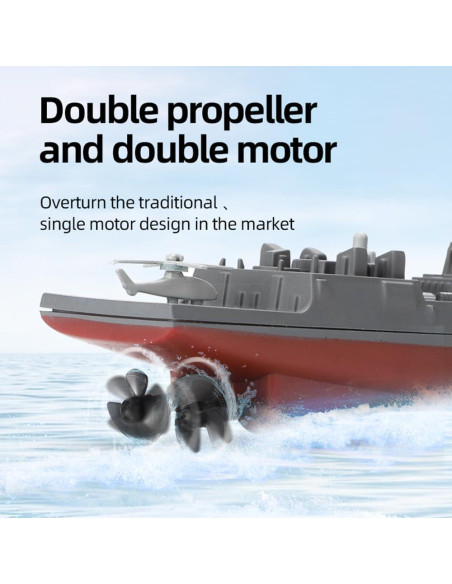 Barco de Guerra Control Remoto Dodoore HC-803 2.4GHz