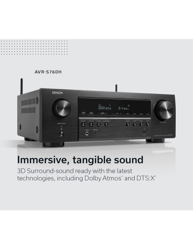 Receptor AV Denon AVR-S760H 7.2 Canales 8K Dolby Atmos