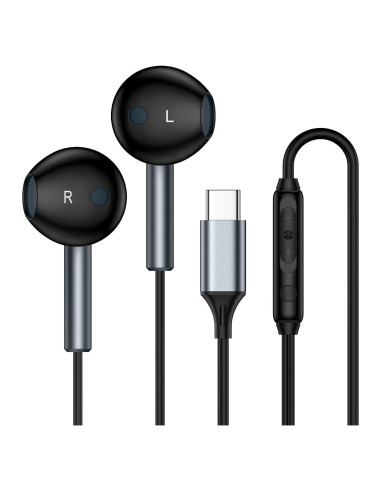 Auriculares USB C Samsung M60 con micrófono 4 pies Negro