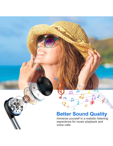 Auriculares USB C Samsung M60 con micrófono 4 pies Negro