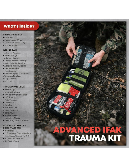 Kit de Primeros Auxilios Avanzado VLITEPRO - 242 Piezas, Negro