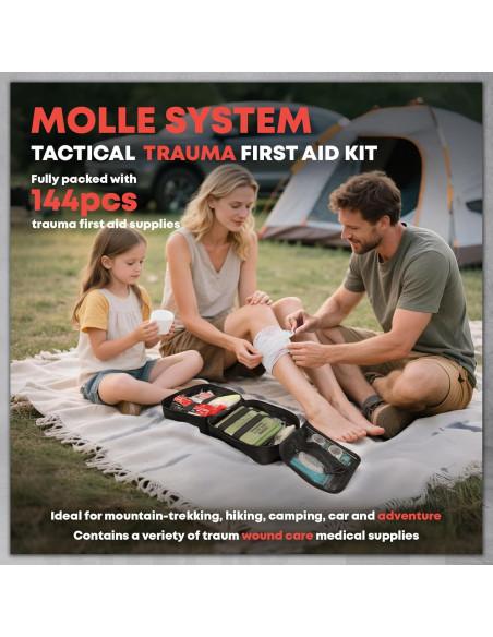 Kit de Primeros Auxilios Avanzado VLITEPRO - 242 Piezas, Negro