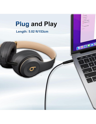 Cable de Audio 3.5mm Callez para Auriculares Beats y Sony