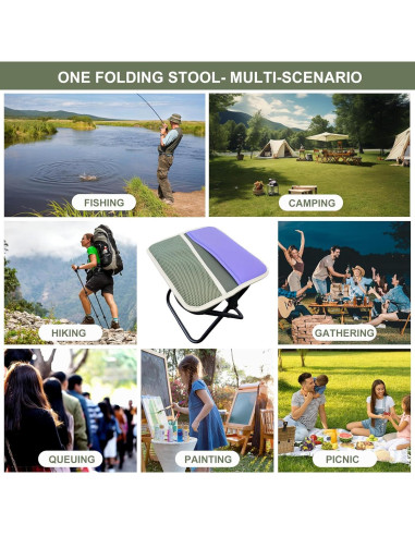 Taburete Plegable KCTXIPE 30 cm Oxford 800D para Exterior