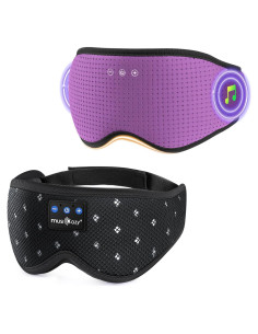 Auriculares Bluetooth MUSICOZY para Dormir con Máscara 3D