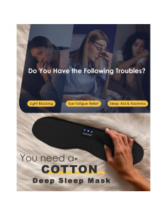 Auriculares Bluetooth para dormir ZHENYEMEI con máscara ocular 2