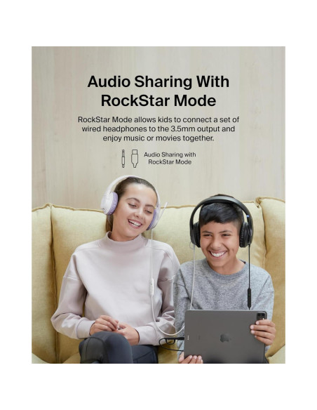 Auriculares con cable Belkin SoundForm Inspire para niños - Negro