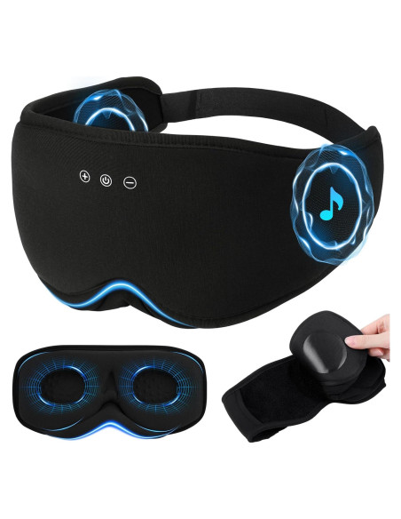 Máscara para dormir ZHENYEMEI con auriculares y 29 sonidos
