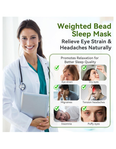 Auriculares Bluetooth para dormir LC-dolida con máscara 3D