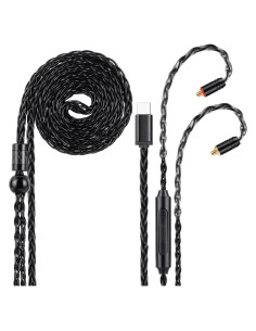 Cable USB-C a Dual MMCX Uncle Light 1.3m Hi-Fi Audio