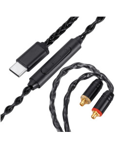 Cable USB-C a Dual MMCX Uncle Light 1.3m Hi-Fi Audio 2