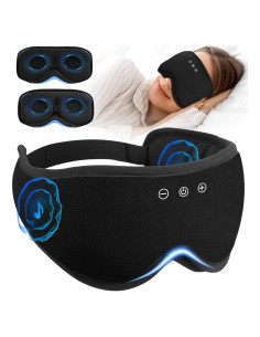 Máscara de Sueño Bluetooth AHUIARGY 3D Contorneada con Auriculares