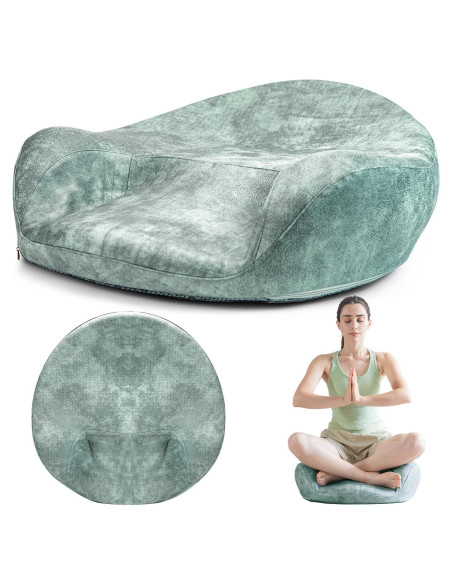 Cojín de Meditación LTHTRADE 60 cm Espuma Viscoelástica Verde