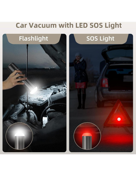 Aspiradora de Mano Inalámbrica Chuboor P16 120W 16000PA LED