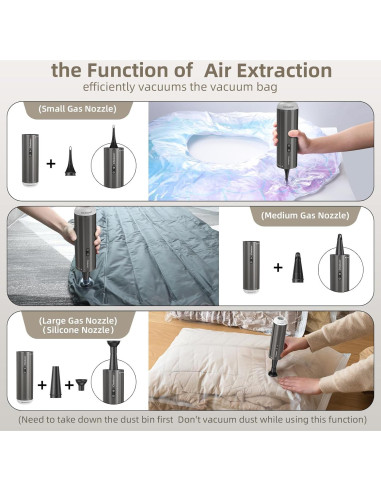 Aspiradora de Mano Inalámbrica Chuboor P16 120W 16000PA LED