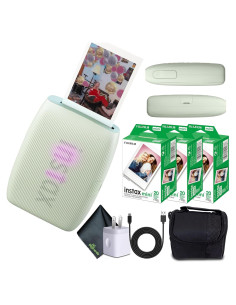 Impresora Fujifilm INSTAX MINI Link 3 Verde Salvia + 60 Hojas