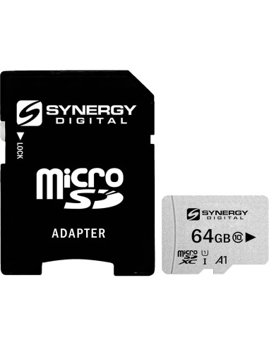 Tarjeta Micro SDXC 64GB Synergy Digital UHS-I Clase 10 - Paquete de 2