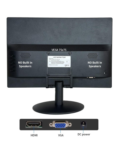 Monitor LED 15.6" FHD VA 1080P SKitphrati con HDMI y VGA