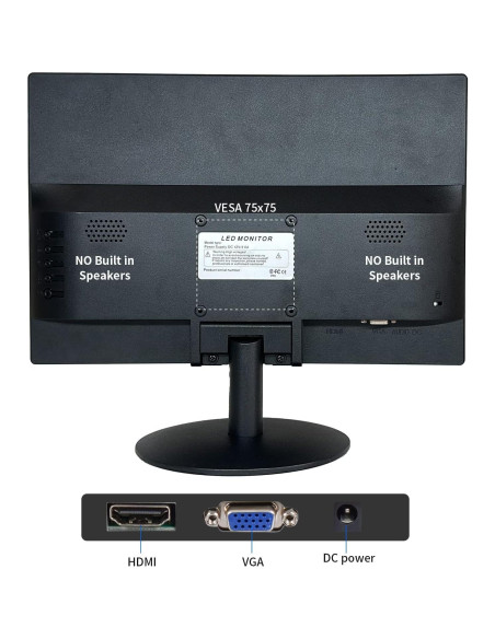 Monitor LED 15.6" FHD VA 1080P SKitphrati con HDMI y VGA