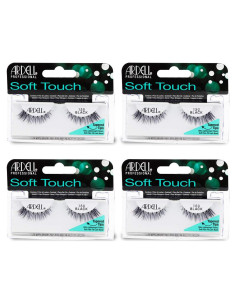 Pestañas Postizas Ardell Soft Touch 150 - Negras, Paquete de 4