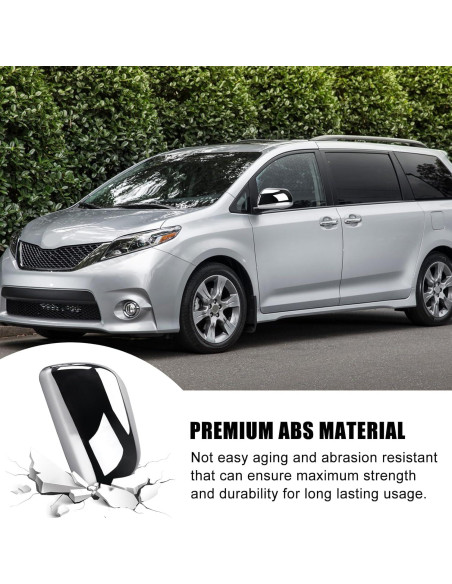 Cubiertas de Espejo Lateral Cromo Sportuli para Toyota Sienna 2011-2019