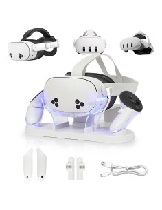 Base de Carga Rápida Growalleter para Meta Quest 3/3S