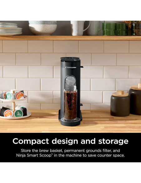 Cafetera Ninja PB040C de Un Solo Servidor 62oz, Negro