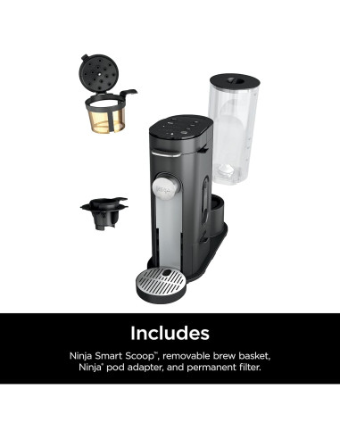 Cafetera Ninja PB040C de Un Solo Servidor 62oz, Negro