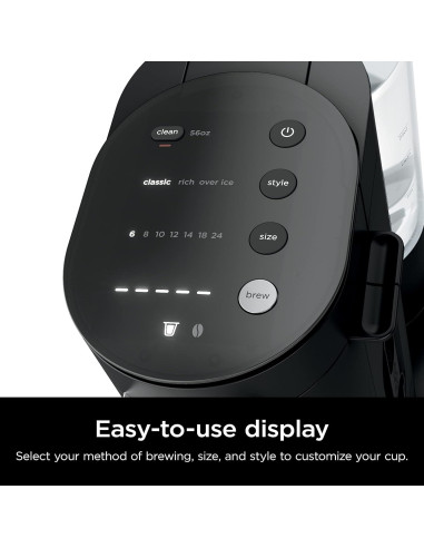 Cafetera Ninja PB040C de Un Solo Servidor 62oz, Negro