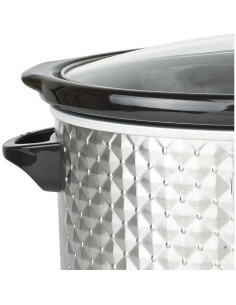 Cocina Lenta Brentwood Select 7 Cuartos Plata Ovalada 2