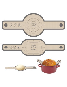 Sling de Pan de Silicona Koolstuffs 2 PCS Ovalado y Redondo