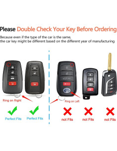 Funda de Llave Sindeda para Toyota RAV4 Camry Corolla Azul 2