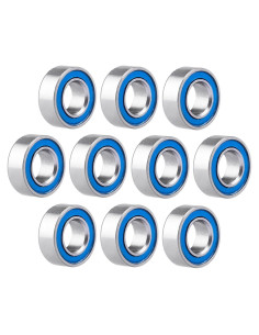 10 Rodamientos de Bolas MR84-2RS Doble Sello 4x8x3mm CrazyHobby