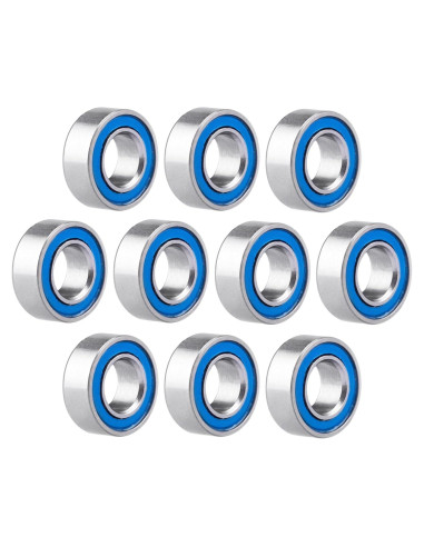 10 Rodamientos de Bolas MR84-2RS Doble Sello 4x8x3mm CrazyHobby