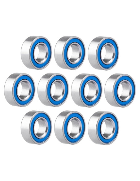 10 Rodamientos de Bolas MR84-2RS Doble Sello 4x8x3mm CrazyHobby