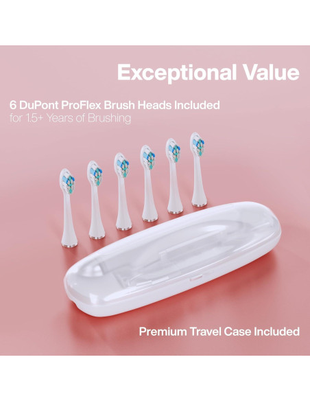 Cepillo de Dientes Eléctrico Aquasonic Vibe PRO - Oro Rosa