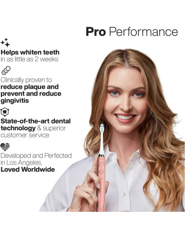 Cepillo de Dientes Eléctrico Aquasonic Vibe PRO - Oro Rosa