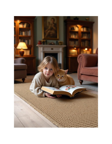 Juego de Alfombrillas de Baño IM HOME 3 Piezas Beige Antideslizante