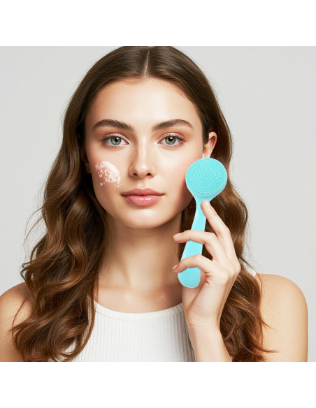 2 Cepillos Limpiadores de Poros Oruola de Silicona para Cara