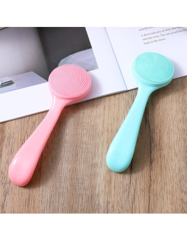 2 Cepillos Limpiadores de Poros Oruola de Silicona para Cara