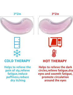 Compresa para Ojos Soulagers - Gel Frío y Calor, 6 Piezas 2