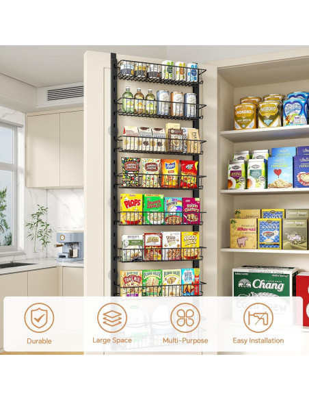 Organizador de despensa MIAOLI 10 niveles ajustable negro