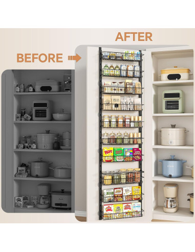 Organizador de despensa MIAOLI 10 niveles ajustable negro