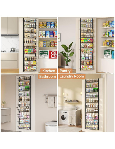 Organizador de despensa MIAOLI 10 niveles ajustable negro