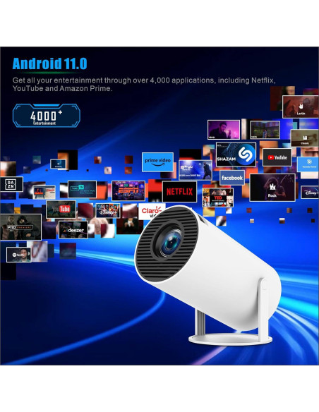 Mini Proyector ENUOSUMA 1080P WiFi 6 Bluetooth 150 ANSI