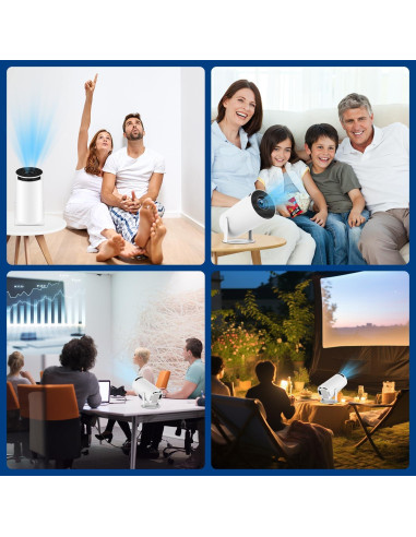 Mini Proyector ENUOSUMA 1080P WiFi 6 Bluetooth 150 ANSI