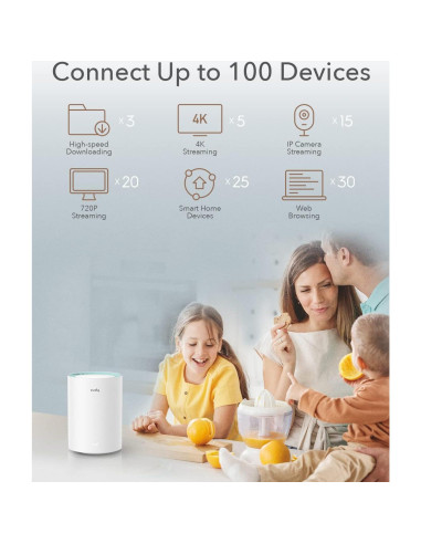 Cudy M1300 Sistema WiFi Mesh AC1200 Doble Banda 2-Pack