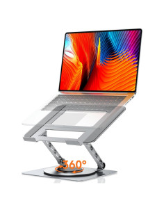 Soporte para Laptop TECKNET Ergonómico Plegable 10-17" Plata